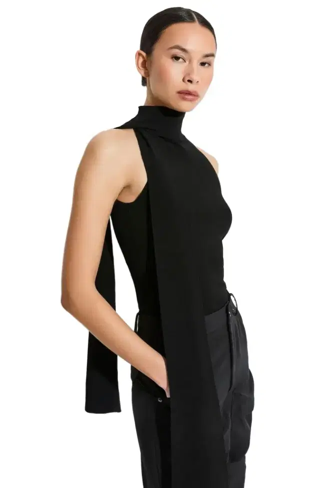 Matte Viscose Halterneck Top