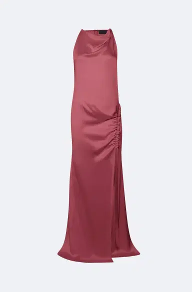 LAPOINTE Satin Halter Gown | Thumbnail 4 LAPOINTE Satin Halter Gown | Thumbnail 4