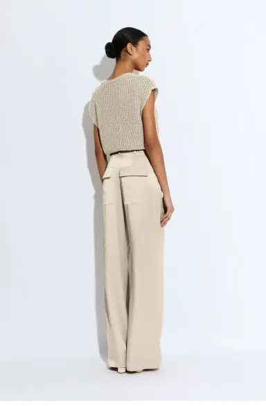 LAPOINTE Satin Relaxed Pleated Pant | Thumbnail 2 LAPOINTE Satin Relaxed Pleated Pant | Thumbnail 2