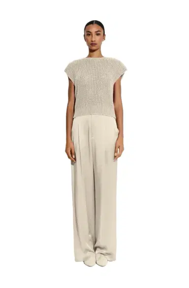 LAPOINTE Satin Relaxed Pleated Pant | Thumbnail 1 LAPOINTE Satin Relaxed Pleated Pant | Thumbnail 1