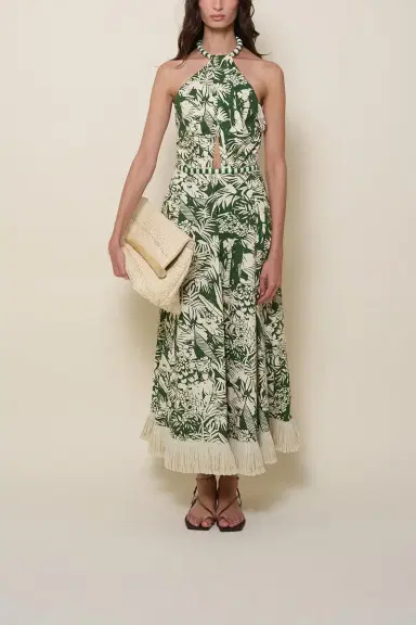 Johanna Ortiz Heritage Midi Dress | Thumbnail 2
