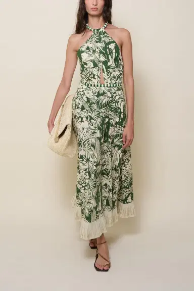 Johanna Ortiz Heritage Midi Dress | Thumbnail 3