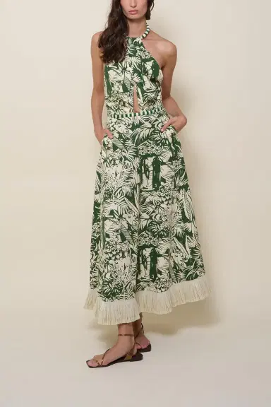 Johanna Ortiz Heritage Midi Dress | Thumbnail 4