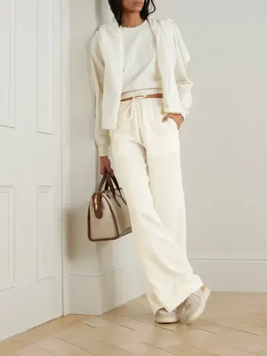 ÉTERNE Brody Embellished Cotton-gauze Straight-leg Pants | Thumbnail 2 ÉTERNE Brody Embellished Cotton-gauze Straight-leg Pants | Thumbnail 2