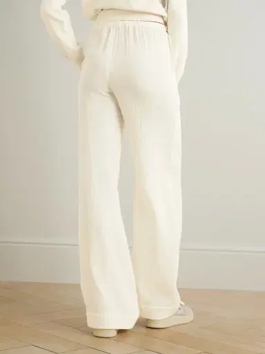 ÉTERNE Brody Embellished Cotton-gauze Straight-leg Pants | Thumbnail 3 ÉTERNE Brody Embellished Cotton-gauze Straight-leg Pants | Thumbnail 3