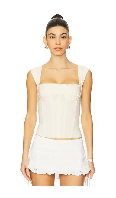 WeWoreWhat Ruched Cup Corset | Thumbnail 1 WeWoreWhat Ruched Cup Corset | Thumbnail 1