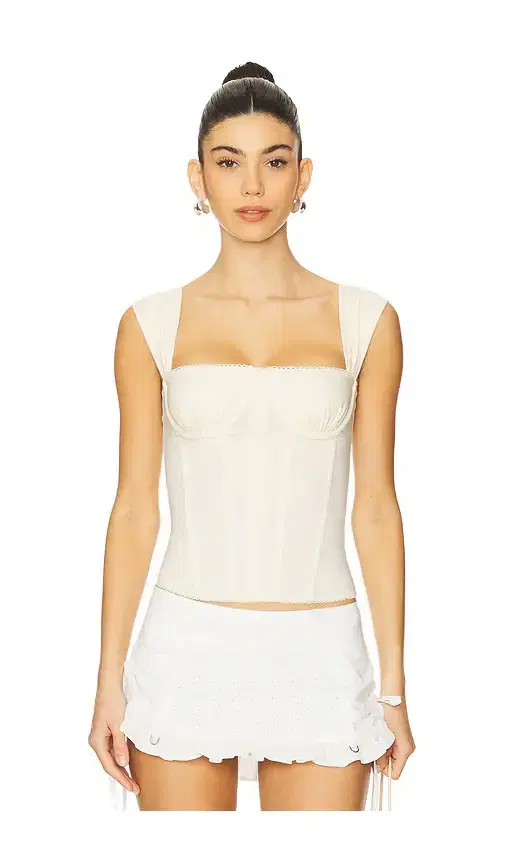 WeWoreWhat Ruched Cup Corset