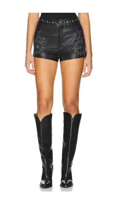 Understated Leather Reflection Shorts | Thumbnail 1