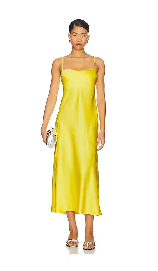 susana monaco Satin Bias Cut Slip Dress