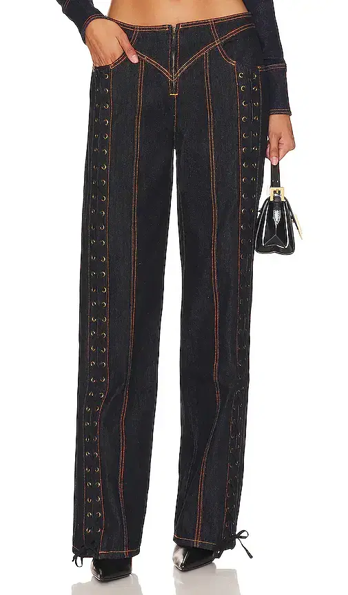 LIONESS Daydream Tie Up Jeans