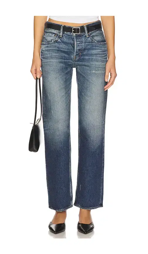 Moussy Vintage Cedarhurst Straight Low Jeans