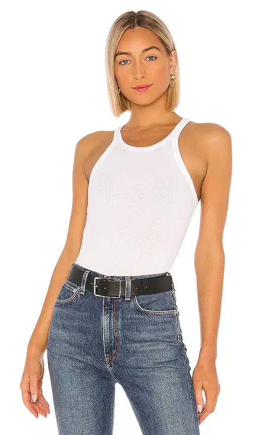 LNA Ribbed Skinny Racer Tank