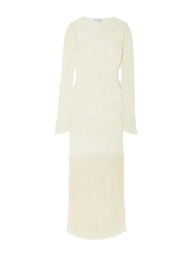 Fringed Crocheted Maxi Dress