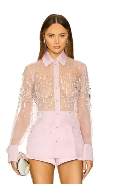 Retrofête Aubriella Embellished Shirt | Thumbnail 2 Retrofête Aubriella Embellished Shirt | Thumbnail 2