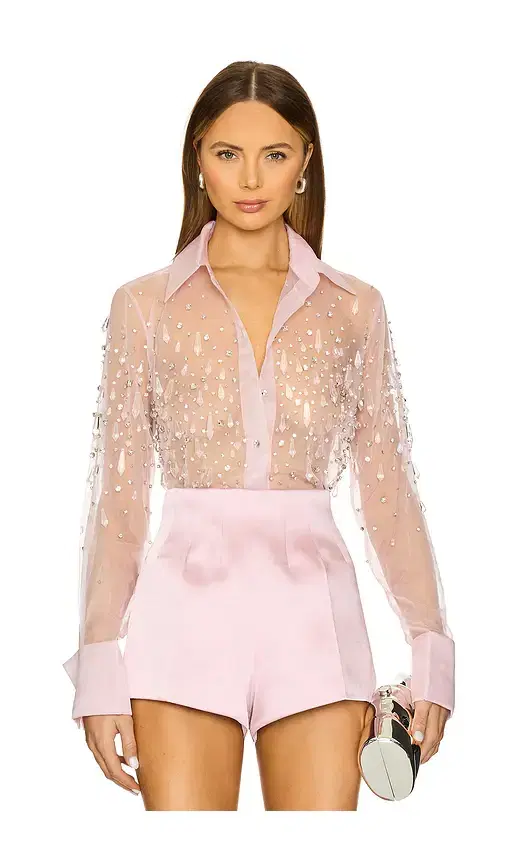 retrofete Aubriella Embellished Shirt