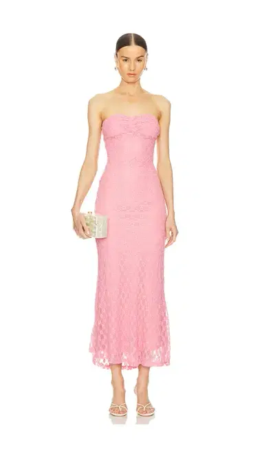 Bardot x REVOLVE Adoni Strapless Midi Dress | Thumbnail 1