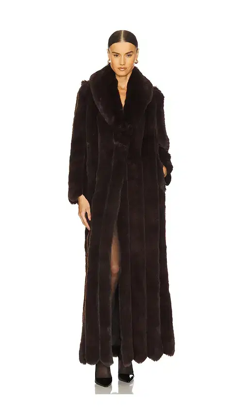 Luciana Faux Fur Maxi Coat