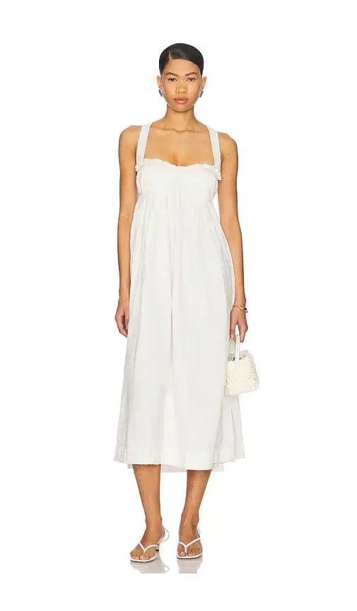 Free People x free-est Poppy Midi Dress In Coconut Milk