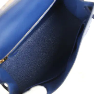 HERMÈS Pre-owned Hermes Special Order (HSS) Kellygraphie Kelly Sellier 28 "Lettre B" Bleu Nuit Epsom Permabrass Hardware | Thumbnail 8 HERMÈS Pre-owned Hermes Special Order (HSS) Kellygraphie Kelly Sellier 28 "Lettre B" Bleu Nuit Epsom Permabrass Hardware | Thumbnail 8