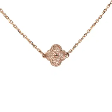 Van Cleef & Arpels Van Cleef & Arpels Sweet Alhambra 16 Motif Long Necklace 18K Rose Gold Hardware | Thumbnail 2 Van Cleef & Arpels Van Cleef & Arpels Sweet Alhambra 16 Motif Long Necklace 18K Rose Gold Hardware | Thumbnail 2
