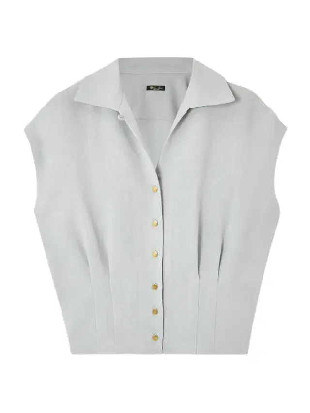 Loro Piana Evangeline Pleated Linen Shirt