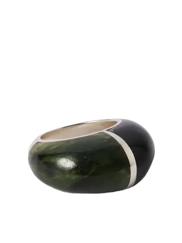 Division Silver Jade Ring