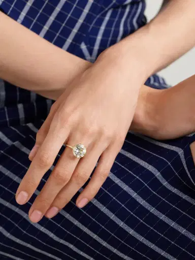Ileana Makri Solitaire Crown 18-karat Gold, Topaz And Diamond Ring | Thumbnail 2 Ileana Makri Solitaire Crown 18-karat Gold, Topaz And Diamond Ring | Thumbnail 2