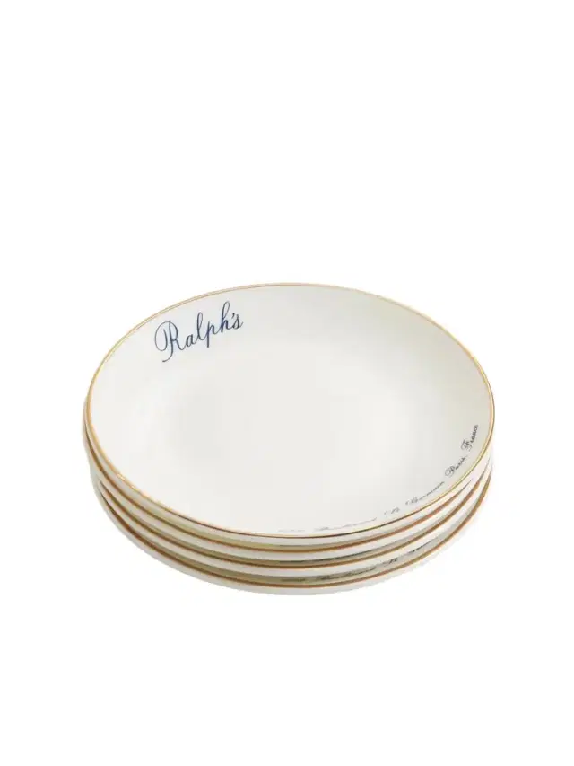 Ralph Lauren Home Ralph's Set Of Four Bone China Canapé Plates