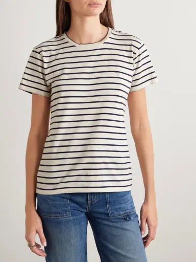 Nili Lotan Lana Striped Cotton-jersey T-shirt | Thumbnail 3 Nili Lotan Lana Striped Cotton-jersey T-shirt | Thumbnail 3