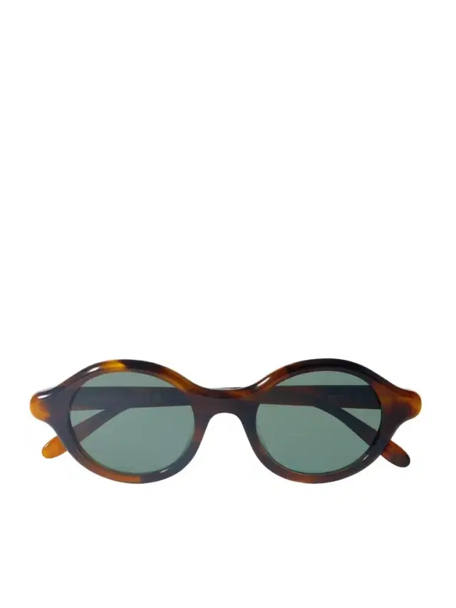 Round-frame Tortoiseshell Acetate Sunglasses