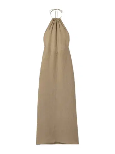 Nili Lotan Lelia Open-back Linen-voile Halterneck Maxi Dress | Thumbnail 1 Nili Lotan Lelia Open-back Linen-voile Halterneck Maxi Dress | Thumbnail 1