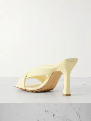 Bottega Veneta Riva Padded Glossed-leather Mules | Thumbnail 3 Bottega Veneta Riva Padded Glossed-leather Mules | Thumbnail 3