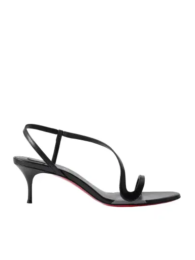 Christian Louboutin Rosalie 55 Leather And Pvc Slingback Sandals | Thumbnail 1 Christian Louboutin Rosalie 55 Leather And Pvc Slingback Sandals | Thumbnail 1