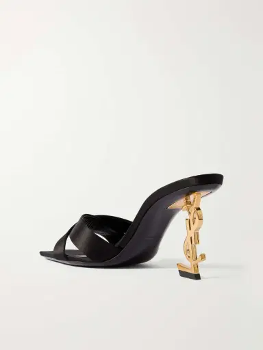 Saint Laurent Opyum Satin Mules | Thumbnail 3 Saint Laurent Opyum Satin Mules | Thumbnail 3