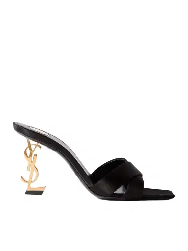 Saint Laurent Opyum Satin Mules | Thumbnail 1 Saint Laurent Opyum Satin Mules | Thumbnail 1