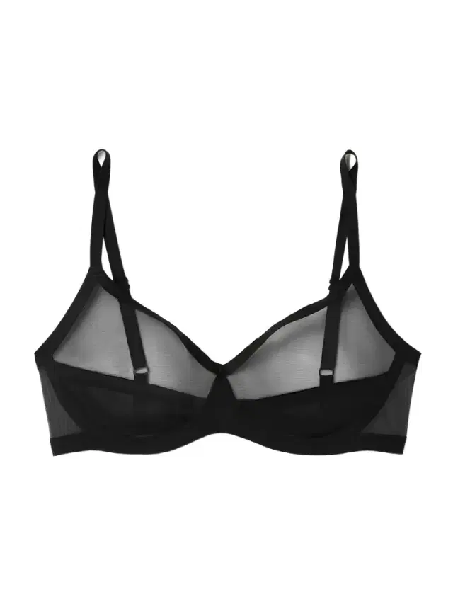 Stretch-mesh Soft-cup Bra