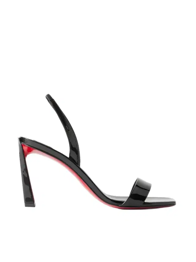 Christian Louboutin O Condora 85 Patent-leather Slingback Sandals