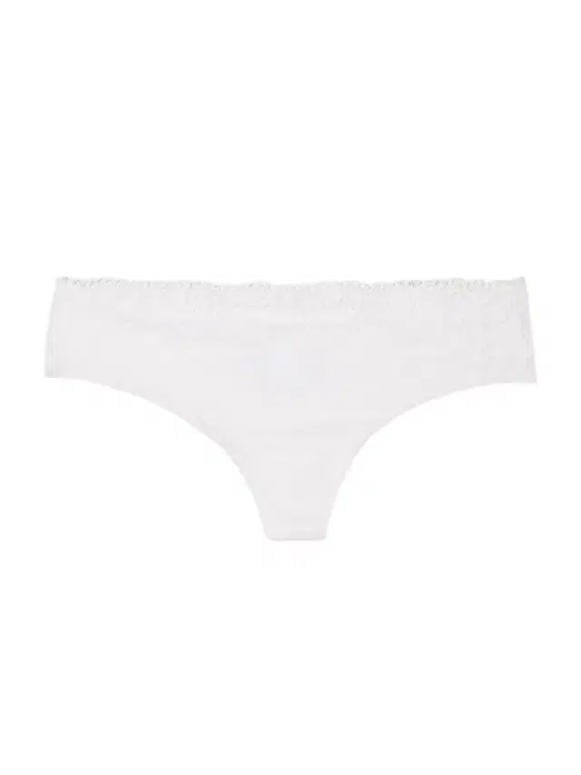 Double Take Lace-trimmed Stretch-jersey Thong