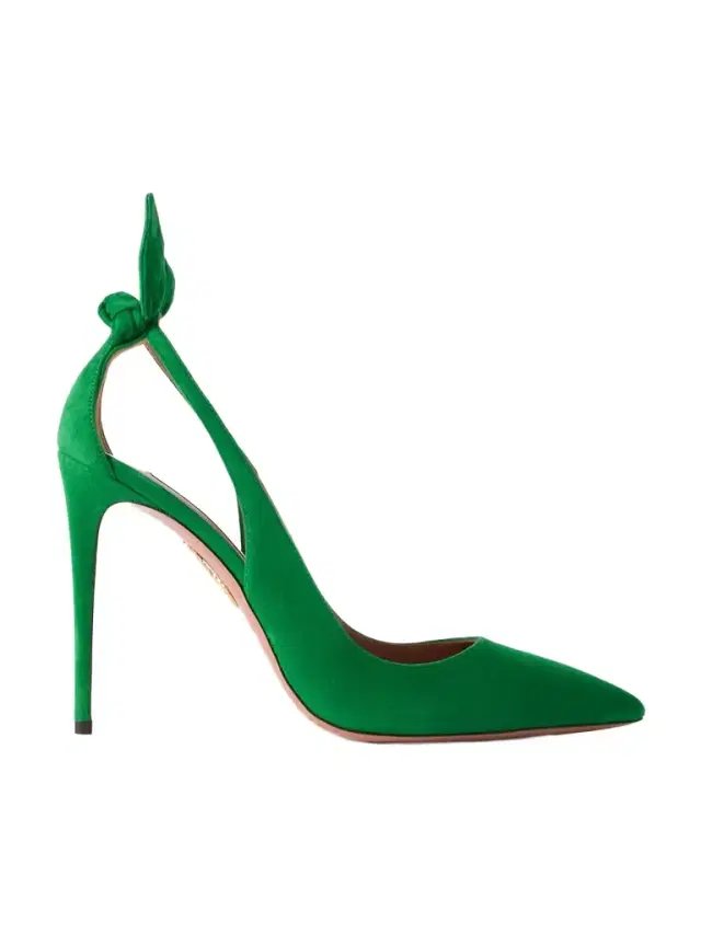 Bow Tie 105 Suede Pumps