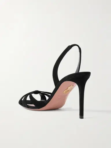 Aquazzura Tati 85 Suede Slingback Sandals | Thumbnail 3 Aquazzura Tati 85 Suede Slingback Sandals | Thumbnail 3