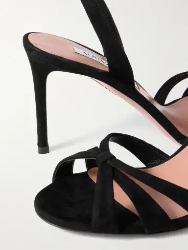 Aquazzura Tati 85 Suede Slingback Sandals | Thumbnail 4 Aquazzura Tati 85 Suede Slingback Sandals | Thumbnail 4