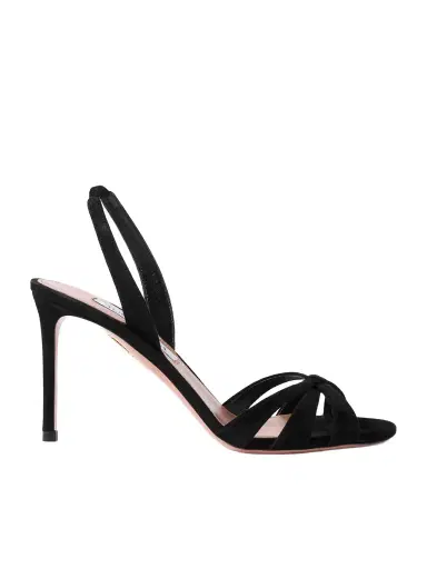 Aquazzura Tati 85 Suede Slingback Sandals | Thumbnail 1 Aquazzura Tati 85 Suede Slingback Sandals | Thumbnail 1