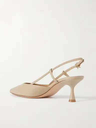 Gianvito Rossi Ascent 55 Leather Slingback Pumps | Thumbnail 3