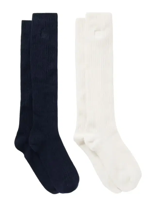 et Of Two Embroidered Ribbed-knit ocks
