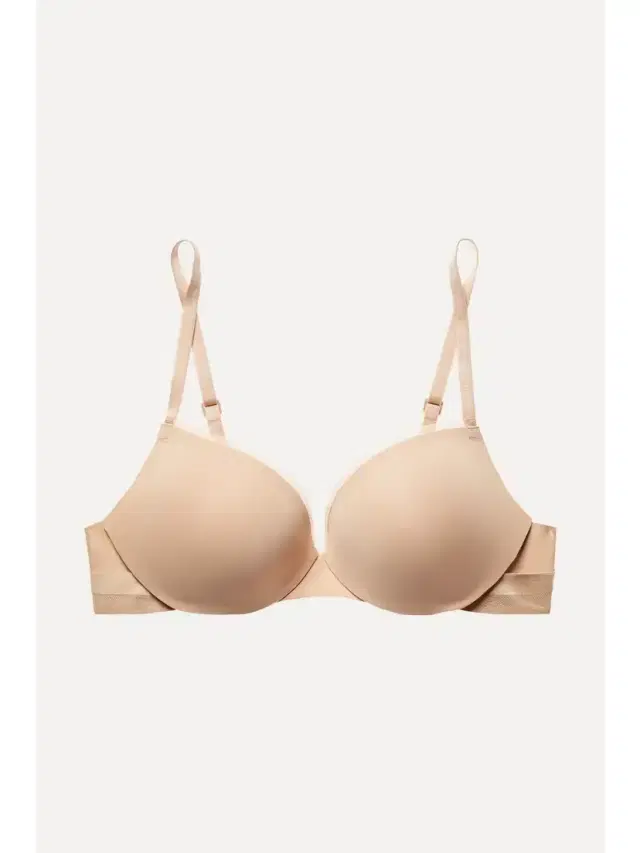 Sculpted Demi Lift Stretch-jersey And Mesh Underwired Bra