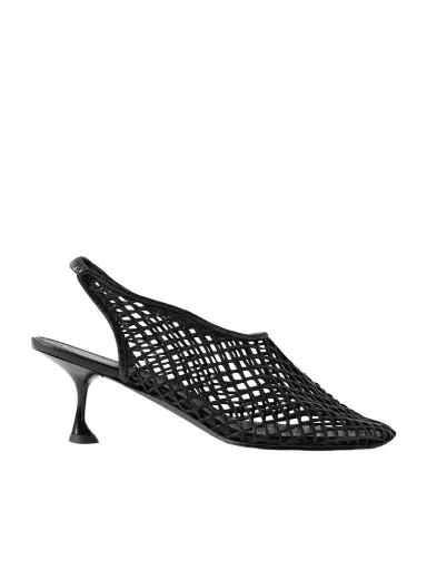 Proenza Schouler Tee 60 Cutout Leather Slingback Pumps | Thumbnail 1 Proenza Schouler Tee 60 Cutout Leather Slingback Pumps | Thumbnail 1
