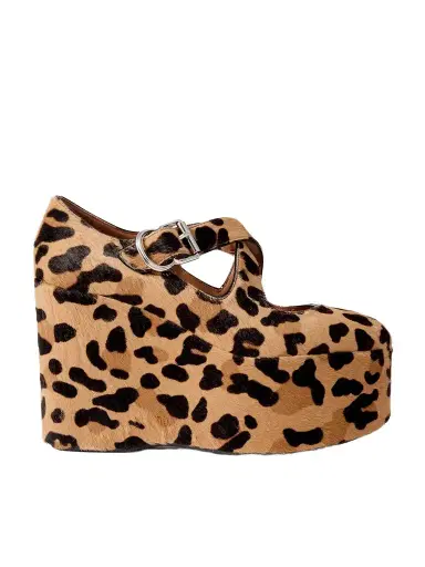 Alaïa 110 Leopard-print Calf Hair Platform Wedge Pumps | Thumbnail 1
