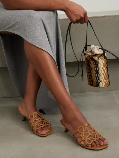 Loewe + Paula's Ibiza Petal Anagram Leather Sandals | Thumbnail 2 Loewe + Paula's Ibiza Petal Anagram Leather Sandals | Thumbnail 2