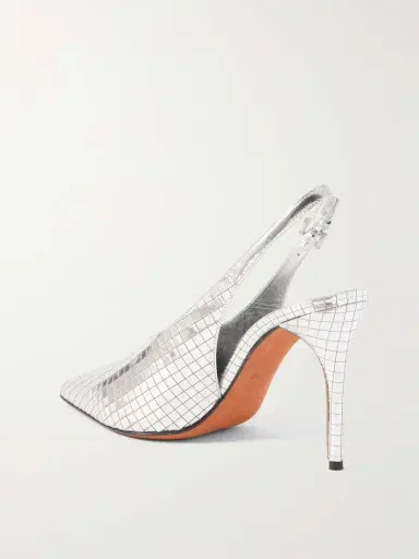 Alaïa Escarpin 90 Mirrored-leather Slingback Pumps | Thumbnail 3