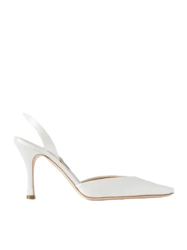 Hannah Satin Slingback Pumps